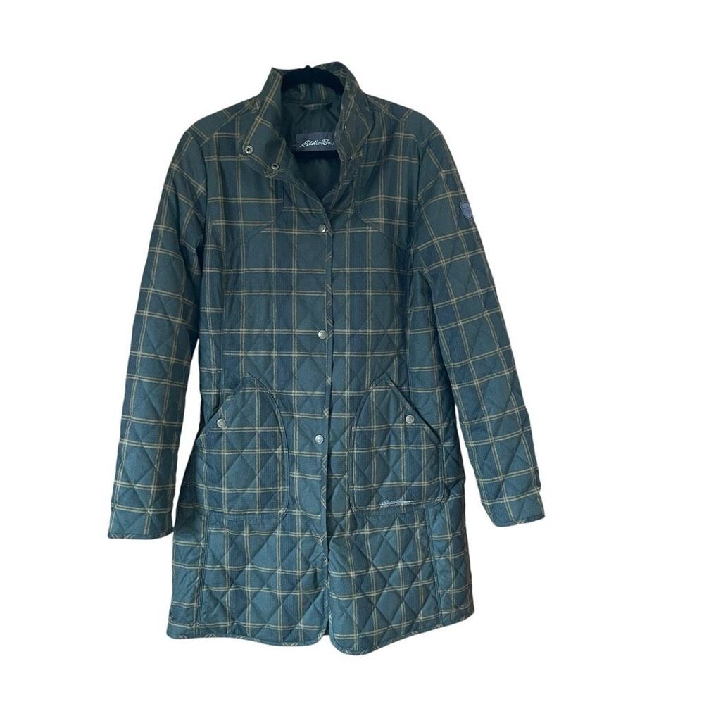 Eddie Bauer Plaid Quilted Lightweight Jacket